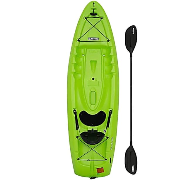 Hydros Angler 85 Fishing Kayak (Paddle Included), Lime Green, 101 Inches