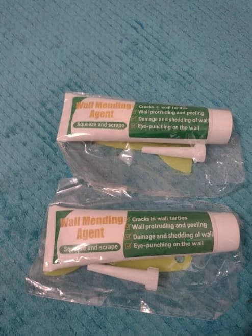 tubes of wall mending agent