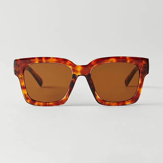 Ann Taylor Women's Oversized Curved Square Sunglasses