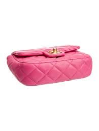 Chanel Coco de Toi Heart Mini Square Flap Bag - Pink Shoulder Bags, Handbags - CHA1336293 | The RealReal