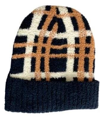 MARCUS ADLER Women's Cozy Plaid Beanie