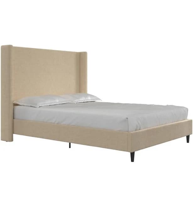 Ana Upholstered Wingback Bed Kelly Clarkson Home