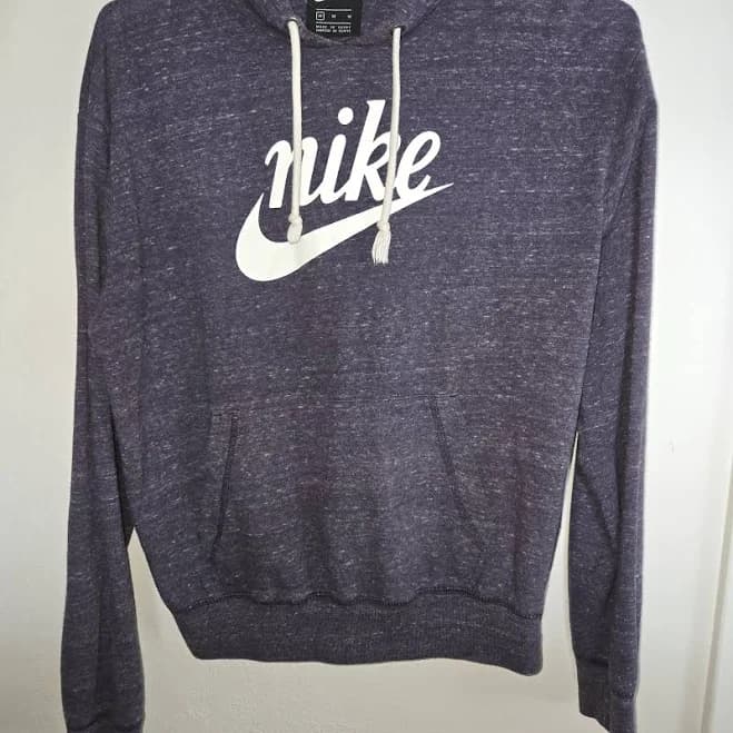 Nike Tops | Nike Purple Hoodie With White Logo | Color: Purple/White | Size: M | Joshlynchild822's Closet