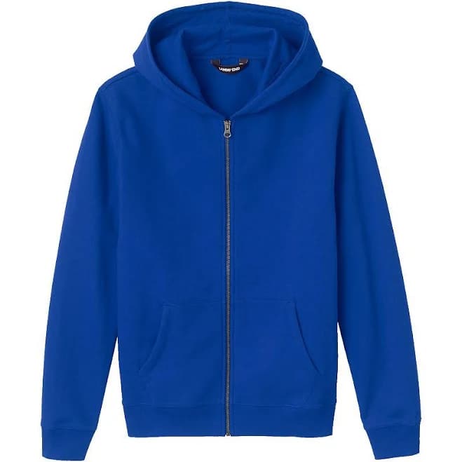 Lands' End Men's School Uniform Zip-Front Sweatshirt