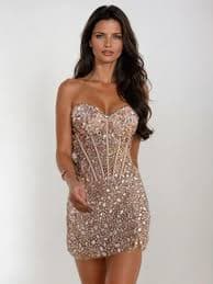 Golden Stardust Sequin Mini Dress - Grrly Grrls