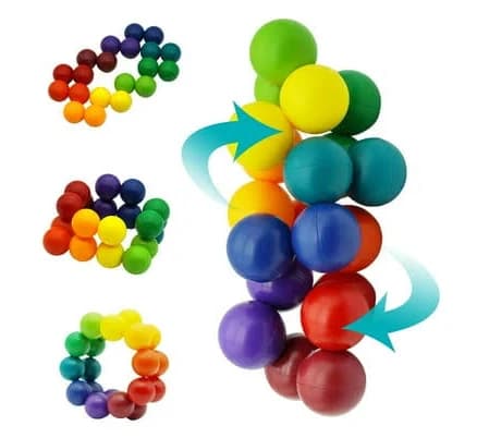 Perfnova Rainbow Ball Sensory Toy