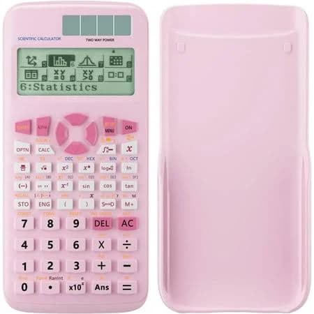 Scientific Calculators, Pink Calculators with 4-line Display,10+2 Digits and 552 Function Calculator,School Supplies for Middle High School College