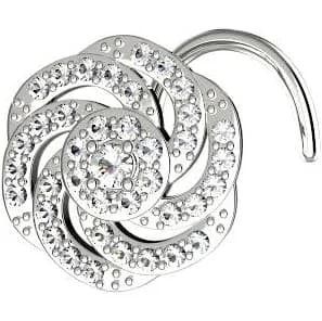 Sterling Silver Nose Stud – Classic Nose Piercing Jewelry Gauge