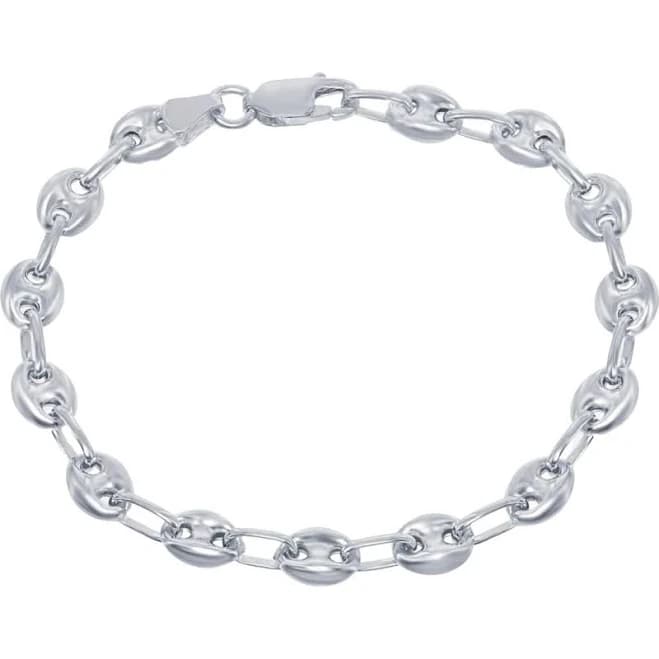 Donatello Gian Women's Sterling Silver Fancy Link Bracelet