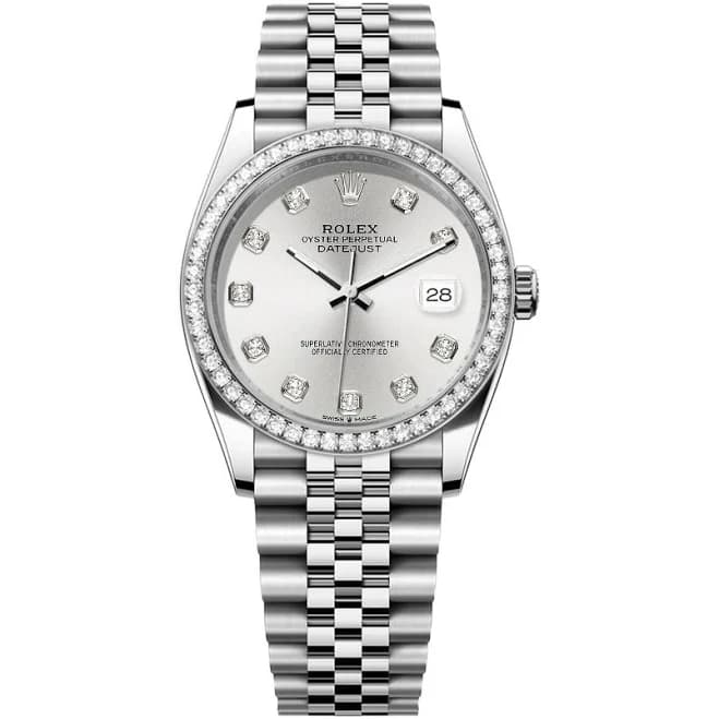 Rolex DateJust 36mm Dial-Diamond Bezel 1.50ct