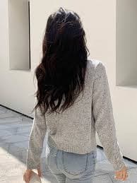 DAZY Solid Button Front Pocket Patched Cardigan | SHEIN USA