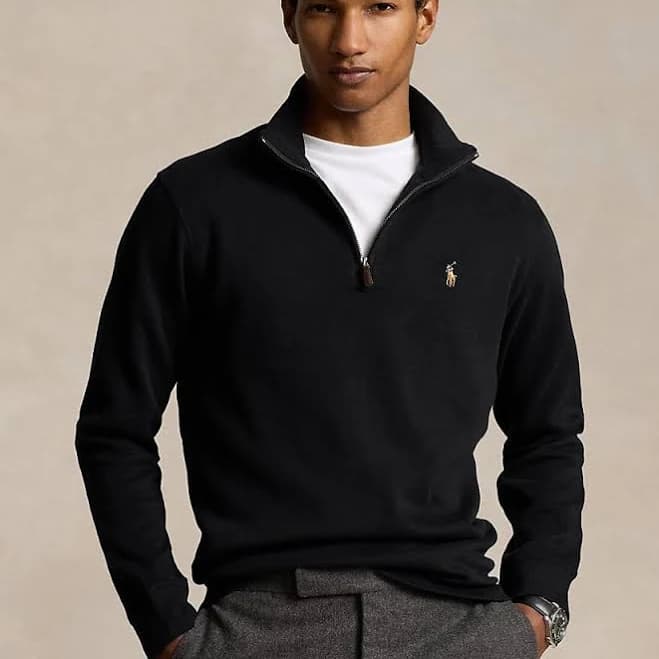 Polo Ralph Lauren Men's Estate-Rib Quarter-Zip Pullover Sweater