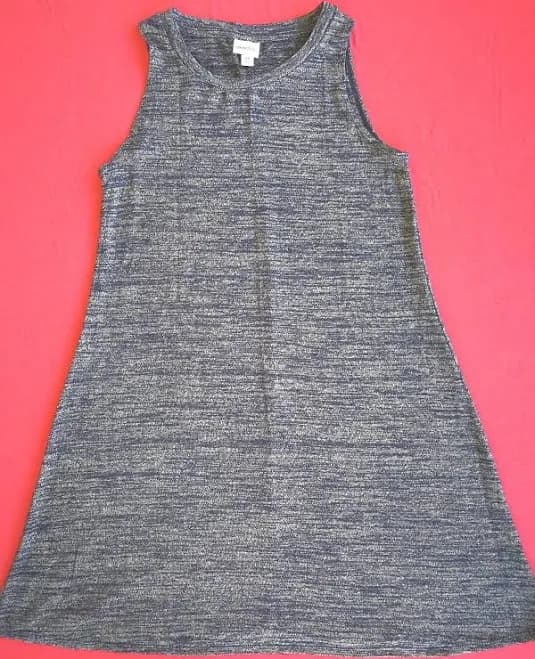 Women's Sleeveless Navy/white Yarn Dyed Knit Jersey Dress - Merona /