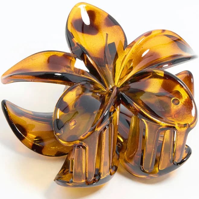 Lovisa Neutral Acrylic Frangipani Flower Claw Clip
