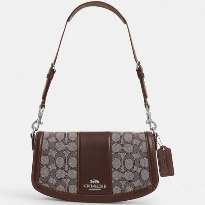 Coach Andrea Signature Jacquard Shoulder Bag