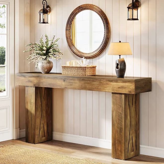 63" Farmhouse Console Table