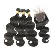 $1000 Package for 12A Unprocessed Raw Hair Bundles and Closures