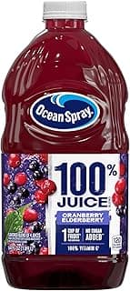 100% Juice Cranberry Elderberry Juice Blend, 64 Fl Oz Bottle