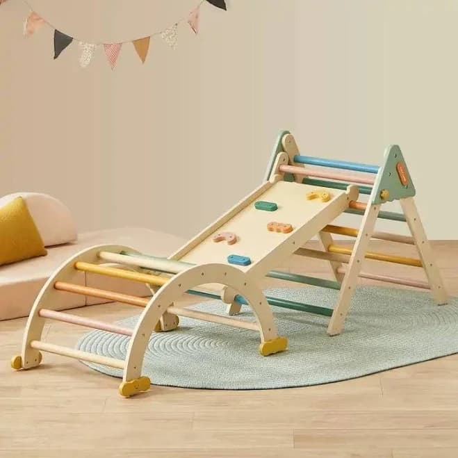 Tiny Land 7-in-1 Morandi Pikler Triangle Set