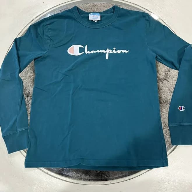 Champion Women's Long-sleeve Tee T-shirt Athletics Classic Script Logo