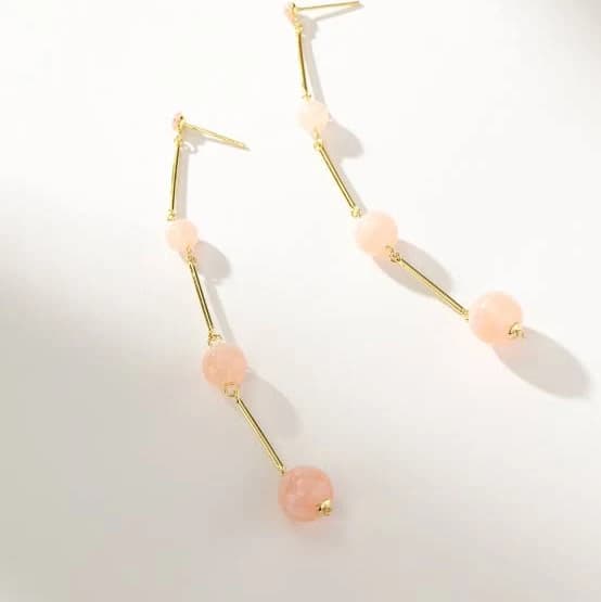 Uncommon James Crystal Ball Dangle Earrings in Gold