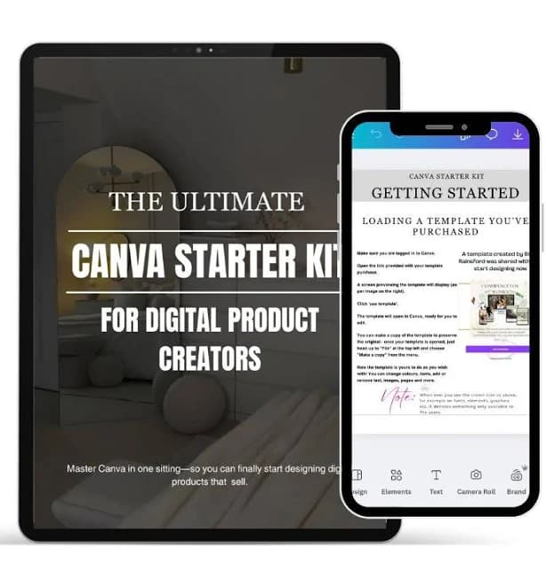 THE ULTIMATE CANVA STARTER KIT FOR DIGITAL PRODUCT CREATORS