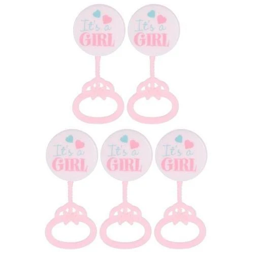 It's A Girl Baby Rattles