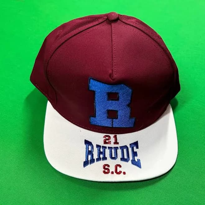 Rhude Hat "R" - Maroon/White