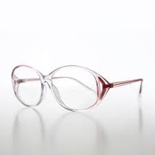 Pink Oval Old Fashion Bifocal Reading Glasses - Blanche - Etsy