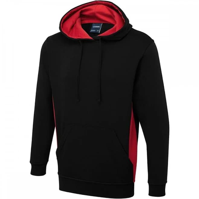 Uneek UC517 Two Tone Hooded Sweatshirt