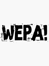 wepa design" Sticker for Sale by magicdecor | Redbubble