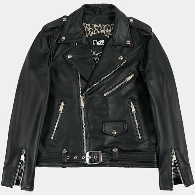 Straight to Hell Men's Commando Lightweight Leather Jacket