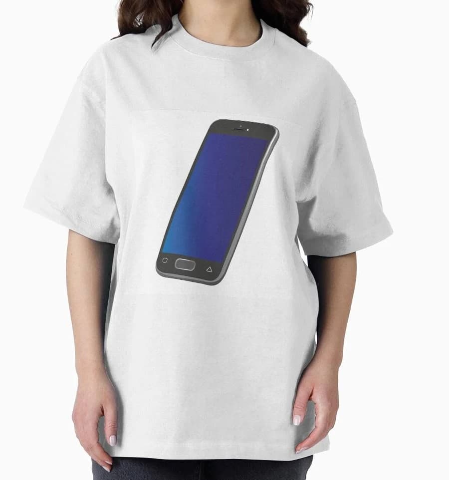 Oversized Icon Mobile Phone Handset T-Shirt