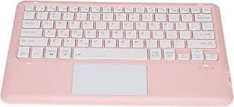 12.4 Inch Keyboard Case, Scratch Resistant Precise Cutouts, Tablet Keyboard Case, Detachable Pink for SM T733 (With Touchpad) : Amazon.com.be: Electronics