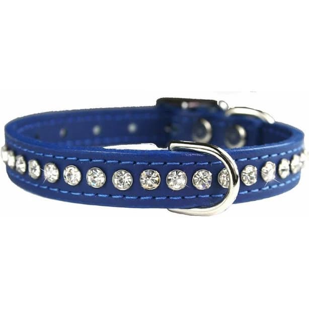 OmniPet Signature Leather Crystal Dog Collar