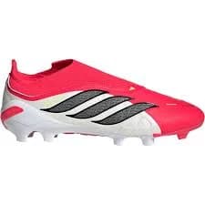 adidas Predator League Laceless Kids' FG Soccer Cleats, Size 4, Medium/D - Red/White