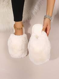 Women's Autumn & Winter Cute Big Head Furry Slippers, Fashionable Home Slippers | SHEIN USA