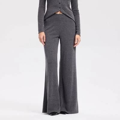 A New Day Women's High-Rise Ribbed Wide Leg Pants