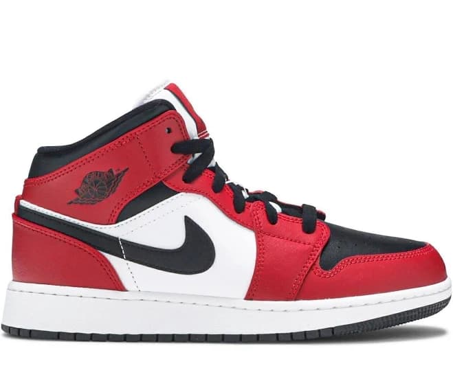 Air Jordan Air Jordan 1 Mid Gs 'chicago Black Toe' 554725-069 Kids
