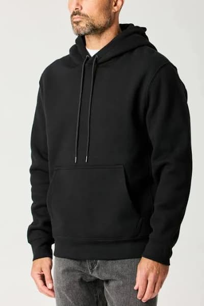 Flint and Tinder Men's 10-Year Pullover Hoodie in Black, Size M, Cotton