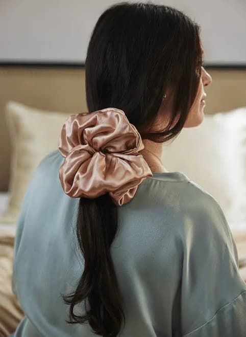 Oversized Silk Scrunchie Duo Hair Ties