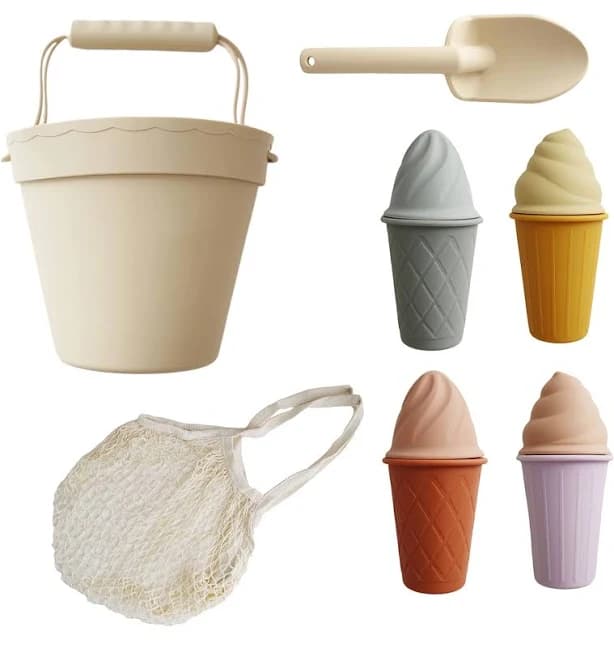 Marlowe & Co Classic Retro Silicone Ice Cream Beach Set