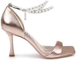 Amazon.com | Badgley Mischka Women's Loretta Heeled Sandal, Black, 5 | Heeled Sandals