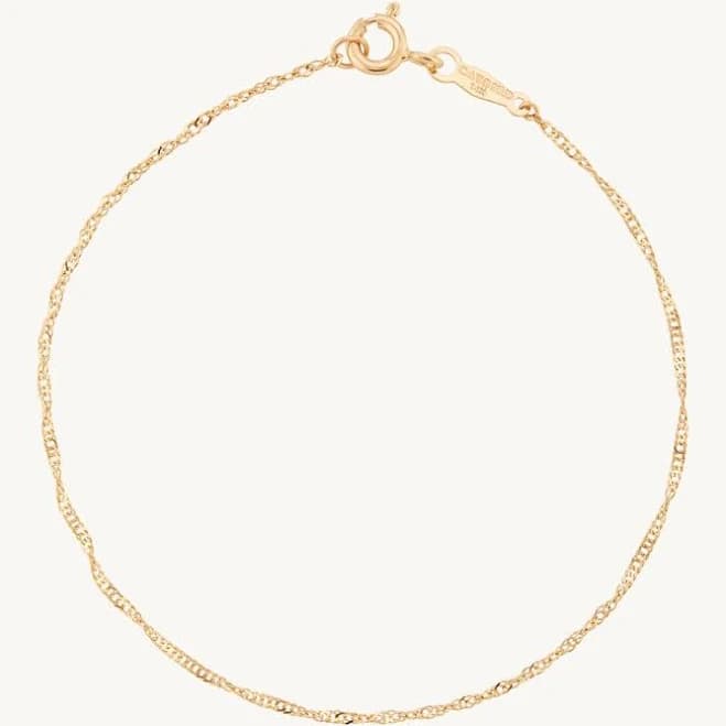 catbird jewelry Sweet Nothing Gold Chain Bracelet in 14k Yellow Gold