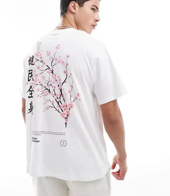 Jack & Jones oversized T-shirt print