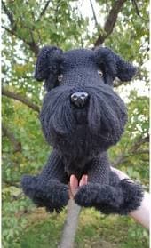 Black SCHNAUzer Stuffed Animal
