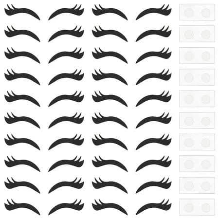 20sets Eyelash Patches with Stickers