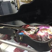 Authentic Elvis Presley TCB Jumbo Guitar, Collectible, Model/Edition No. A0589 LEN - W/ Original acc | Reverb
