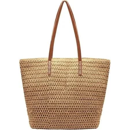 Straw Beach Tote Bag