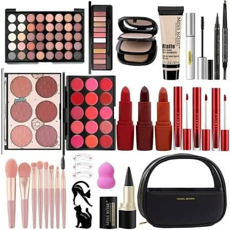 Aolikoko All In One Makeup Kit,Makeup Kit for Women Full Kit,Multipurpose Women's Makeup Sets,Beginners and Professionals Alike,Easy to Carry